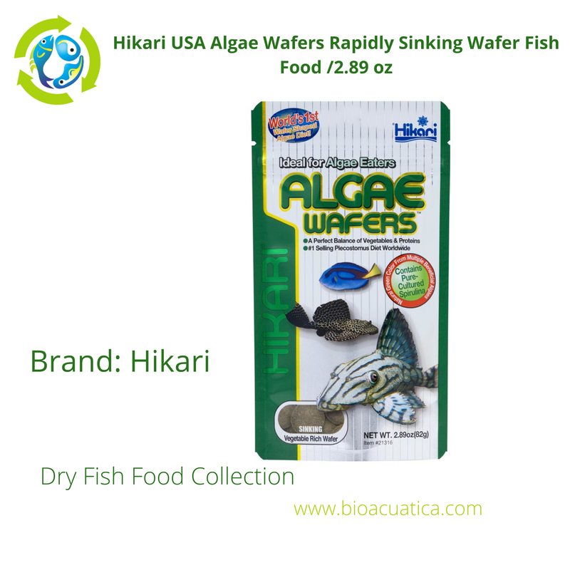 Hikari USA Algae Wafers Rapidly Sinking Wafer Fish Food /2.89 oz