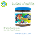 New Life Spectrum Tropical Sinking Medium Pellets Fish Food 1ea/5.3 oz, Color Enhancing Formula