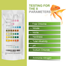 AAwipes Aquarium Ammonia Test Strips 8-in-1 |25 Strips | Quick & Accurate Water Testing Test pH, Ammonia, Alkalinity, Hardness, Chlorine, Nitrite, etc.