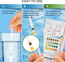 AAwipes Aquarium Ammonia Test Strips 8-in-1 |25 Strips | Quick & Accurate Water Testing Test pH, Ammonia, Alkalinity, Hardness, Chlorine, Nitrite, etc.