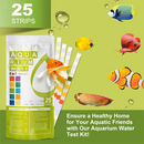 AAwipes Aquarium Ammonia Test Strips 8-in-1 |25 Strips | Quick & Accurate Water Testing Test pH, Ammonia, Alkalinity, Hardness, Chlorine, Nitrite, etc.