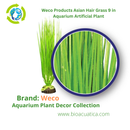 Weco Products Asian Hair Grass 9 in - Aquarium Artificial Plant