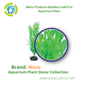 Weco Products Bamboo Leaf 6 in - Aquarium Plant