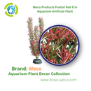 Weco Products Foxtail Red 6 in - Aquarium Artificial Plant